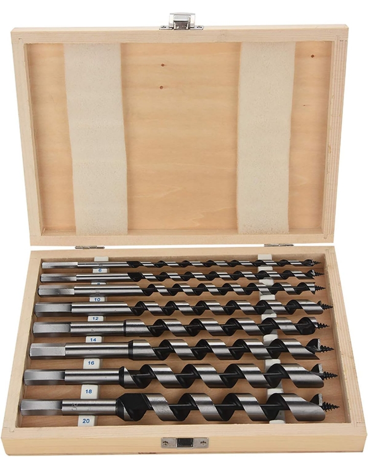 📋 Juego de Brocas Tipo Barrena para Madera — Set Completo